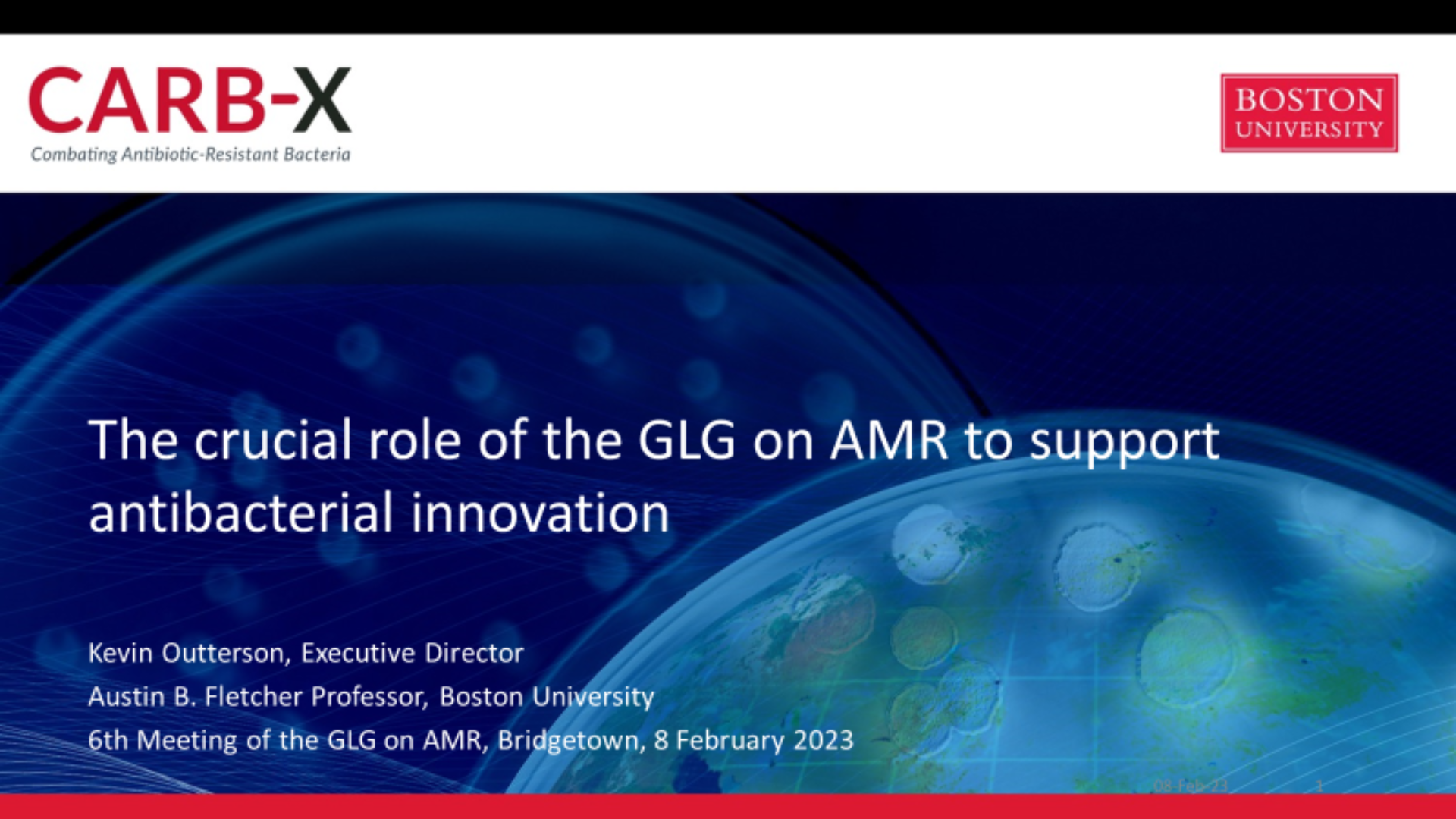 Session 6, Presentation 3, The crucial role of the GLG on AMR to ...