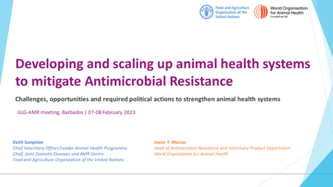 Session 8, Developing and scaling up animal health systems to mitigate Antimicrobial Resistance