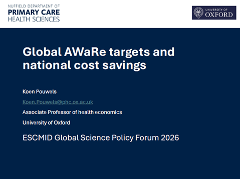 Session 2: Global AWaRe targets and national cost savings