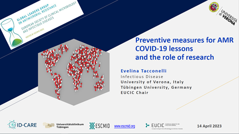 Preventive measures for AMR: COVID-19 lessons and the role of research, Professor Evelina Tacconelli